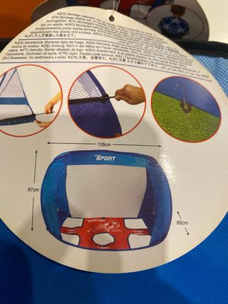 Portería de fútbol plegable con puntuación