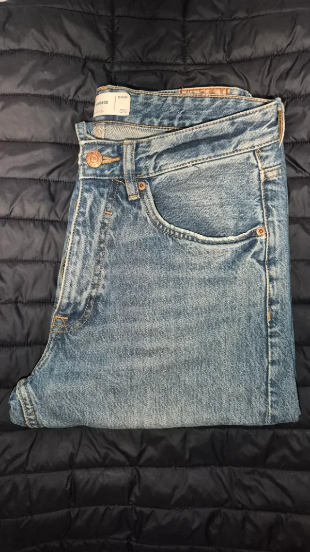 Vaqueros Bershka Rectos Talla 38 Vintage