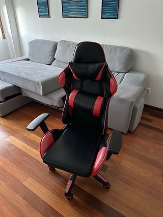 Silla Gaming Negra y Roja