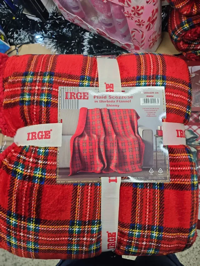 Coperta plaid scozzese in flanella