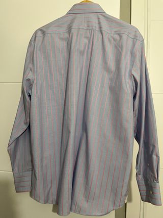 Camisa Pedro del Hierro Rayas Azul/Rosa
