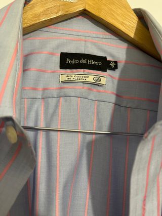Camisa Pedro del Hierro Rayas Azul/Rosa