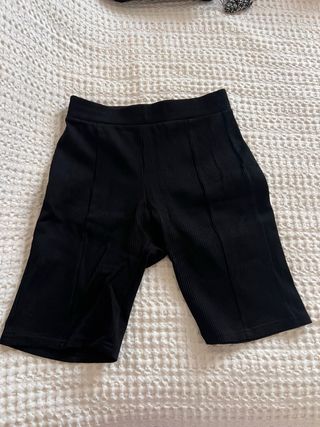 Mallas ciclista Bershka negras