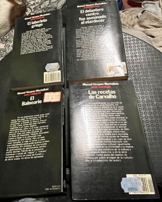 4 libros serie carvalho