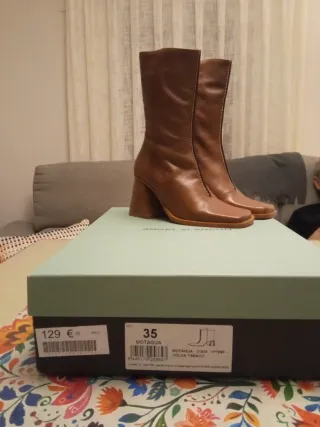 Botas de piel Ángel Alarcón marrones