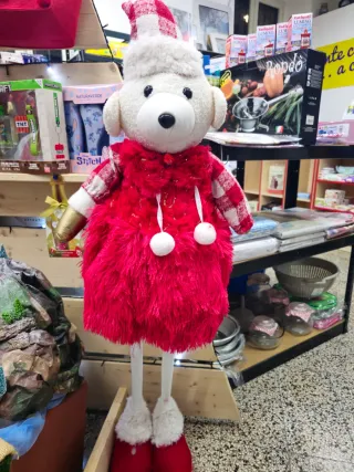 Personaggio natalizio alto in tessuto