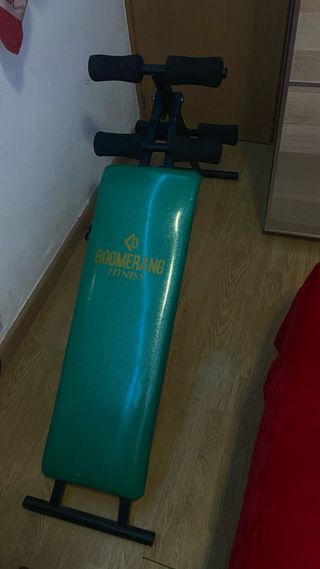 Banco Abdominales Boomerang Fitness Plegable