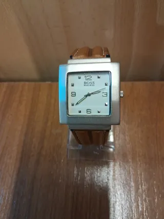 Reloj Hugo Boss Cuadrado Correa Marrón