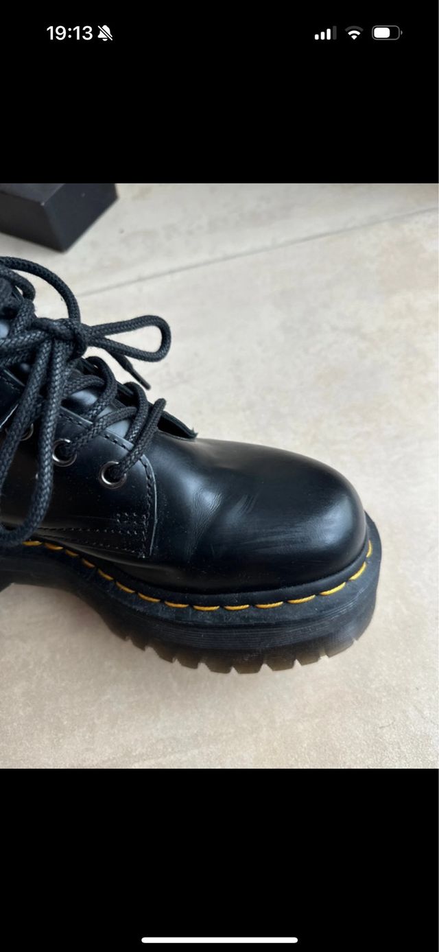 Botas Dr. Martens negras plataforma