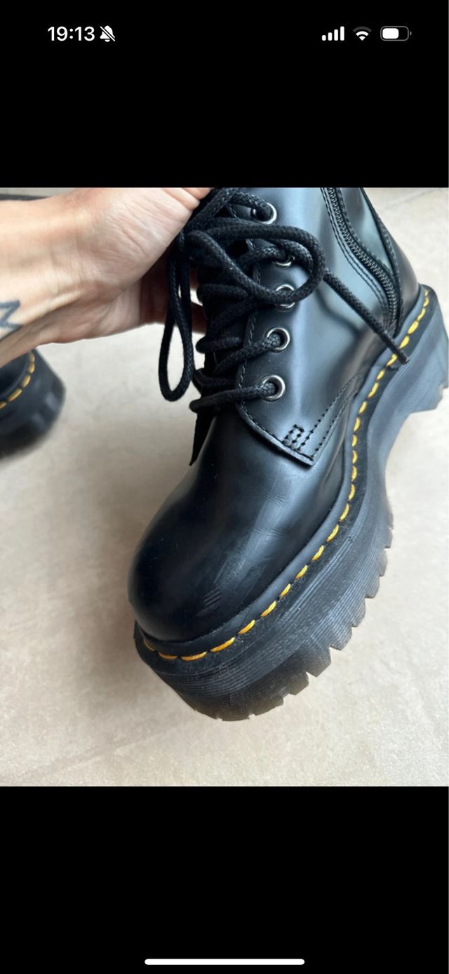 Botas Dr. Martens negras plataforma