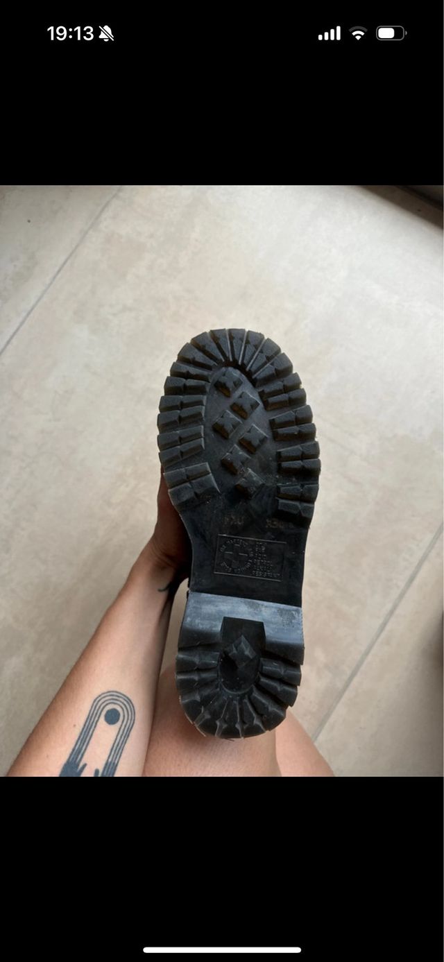 Botas Dr. Martens negras plataforma