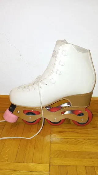 Patines Artísticos Línea Blancos T38