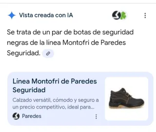 Botas de seguridad negras Paredes Montofri