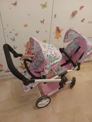 Carrito dobre de juguete para muñecas