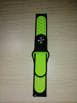 Correa de reloj negra y verde