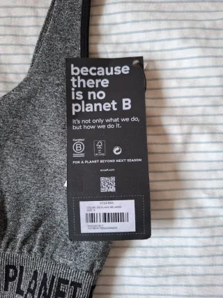 Sujetador deportivo Ecoalf gris Talla S