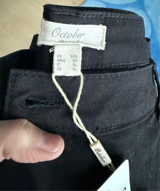 Pantalón vaquero October Casual negro XXL