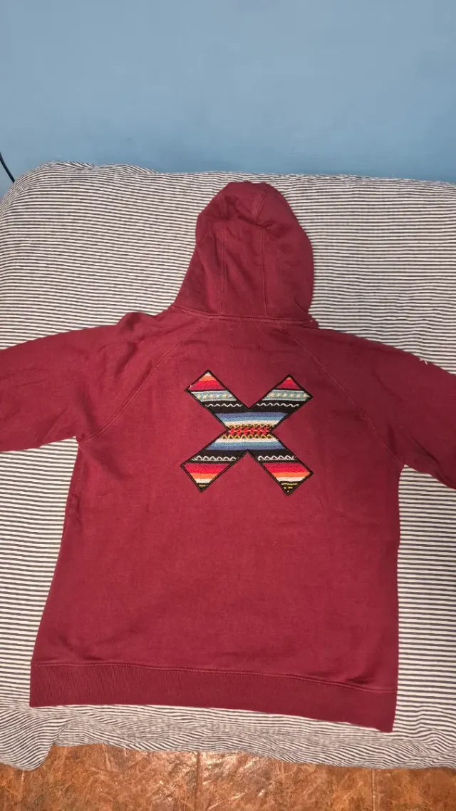 Sudadera Blue Banana Color Vino Talla L