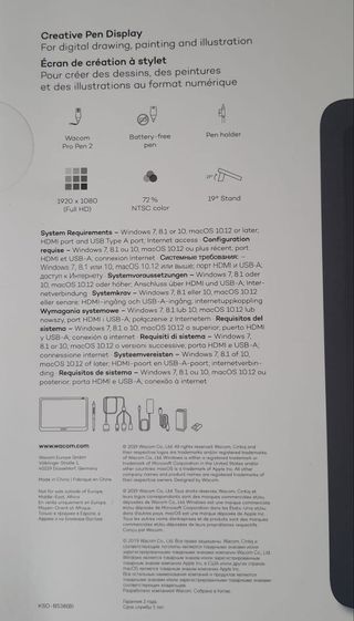 Wacom Cintiq 16 Creative Pen Display