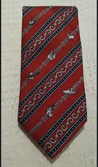 Corbata The Sai Jai Thai Foundation Roja Estampada