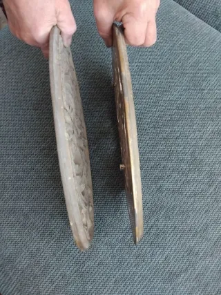 Placas decorativas ovaladas estilo barroco