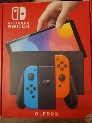 Nintendo Switch OLED Azul y Roja+3 juegos