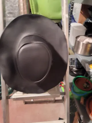 Gorro vaquero de piel negro