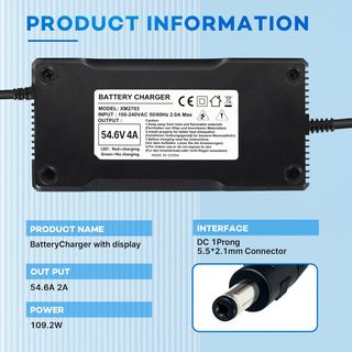 Cargador Patinete Eléctrico 54.6V 4A YZPOWER