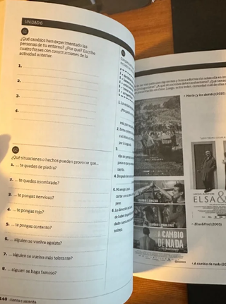 Bitacora curso B2. Libro y cuaderno.