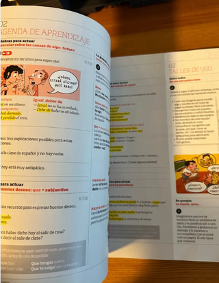 Bitacora curso B2. Libro y cuaderno.