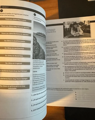 Bitacora curso B2. Libro y cuaderno.