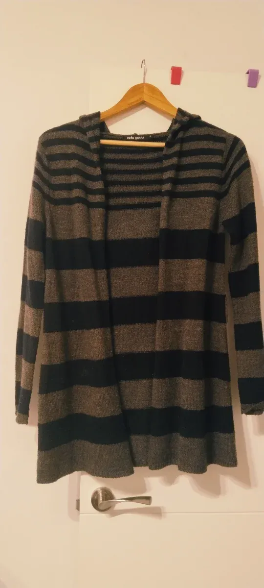 Rebeca de lana con rayas