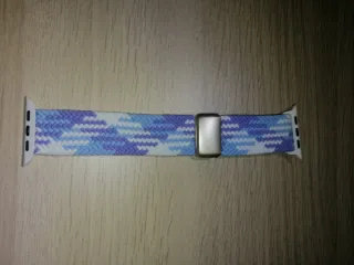 Correa de reloj tejida multicolor