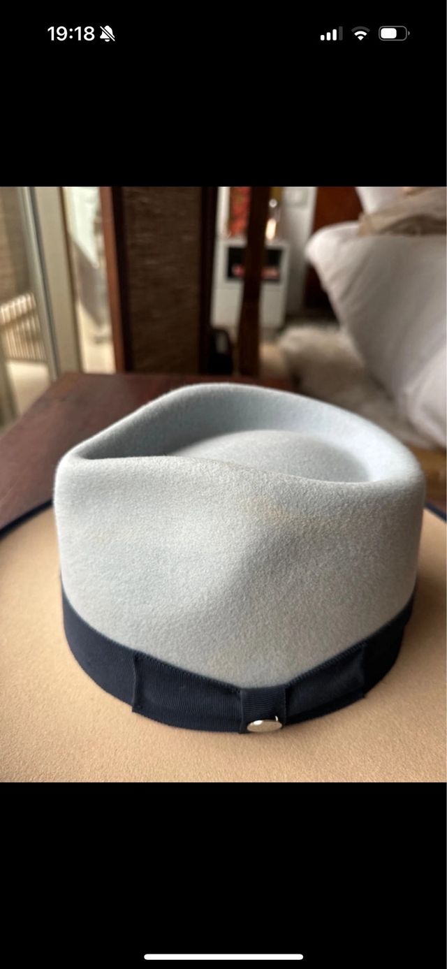 Sombrero Cowboy Beige y Gris