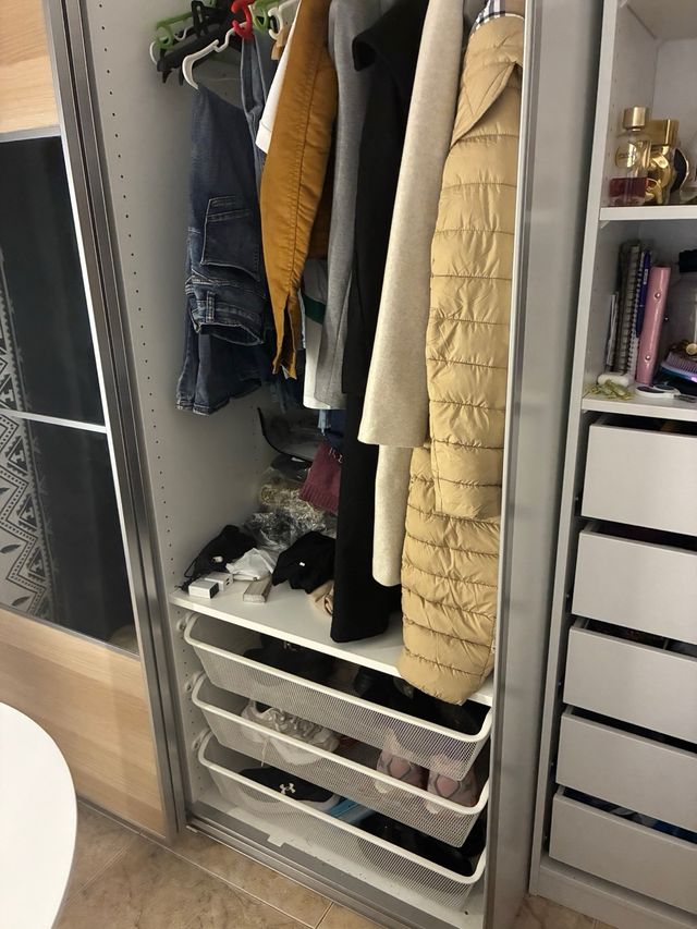 Armario PAX MEHAMN AULI Blanco Roble