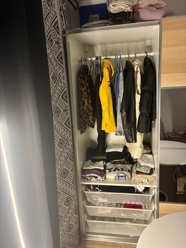 Armario PAX MEHAMN AULI Blanco Roble