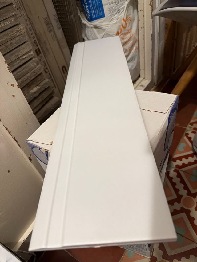 Lote Rodapié Blanco Mate 15x60