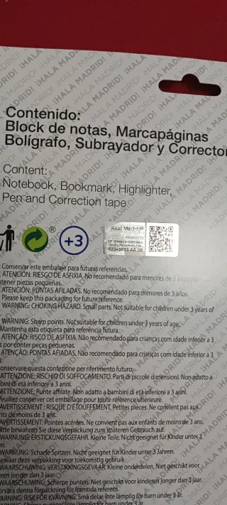 Set Papelería Real Madrid