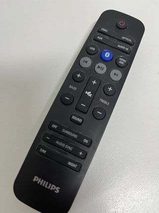 Barra de Sonido Philips Negra y Plateada