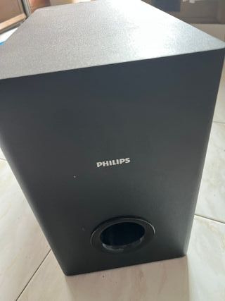 Barra de Sonido Philips Negra y Plateada