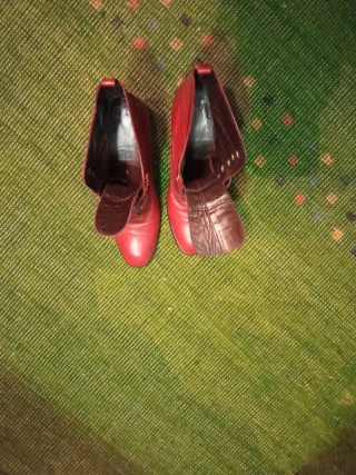 Botines de cuero marrones talla 39