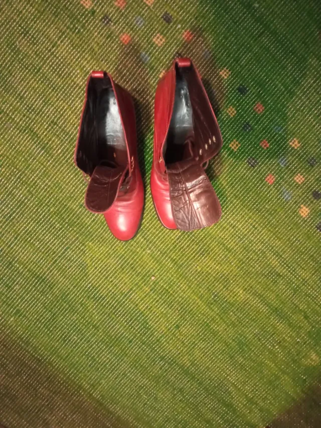 Botines de cuero marrones talla 39