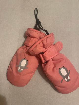 Guantes de nieve para niños con pingüinos