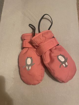 Guantes de nieve para niños con pingüinos