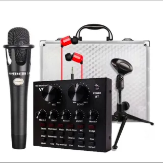Microfono con mixer e valigetta