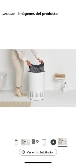 Cubo Ropa Sucia Brabantia Blanco 60L