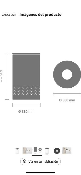 Cubo Ropa Sucia Brabantia Blanco 60L