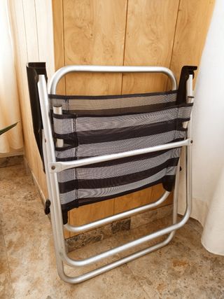 Silla plegable playa y regalo sombrilla