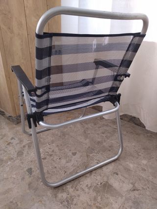 Silla plegable playa y regalo sombrilla
