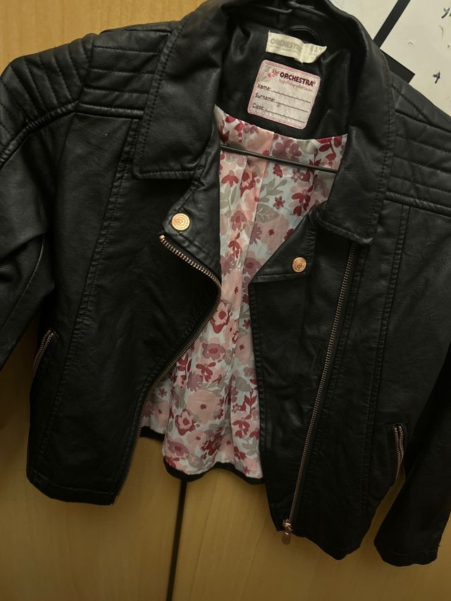 Chaqueta niña Orchestra negra floral
